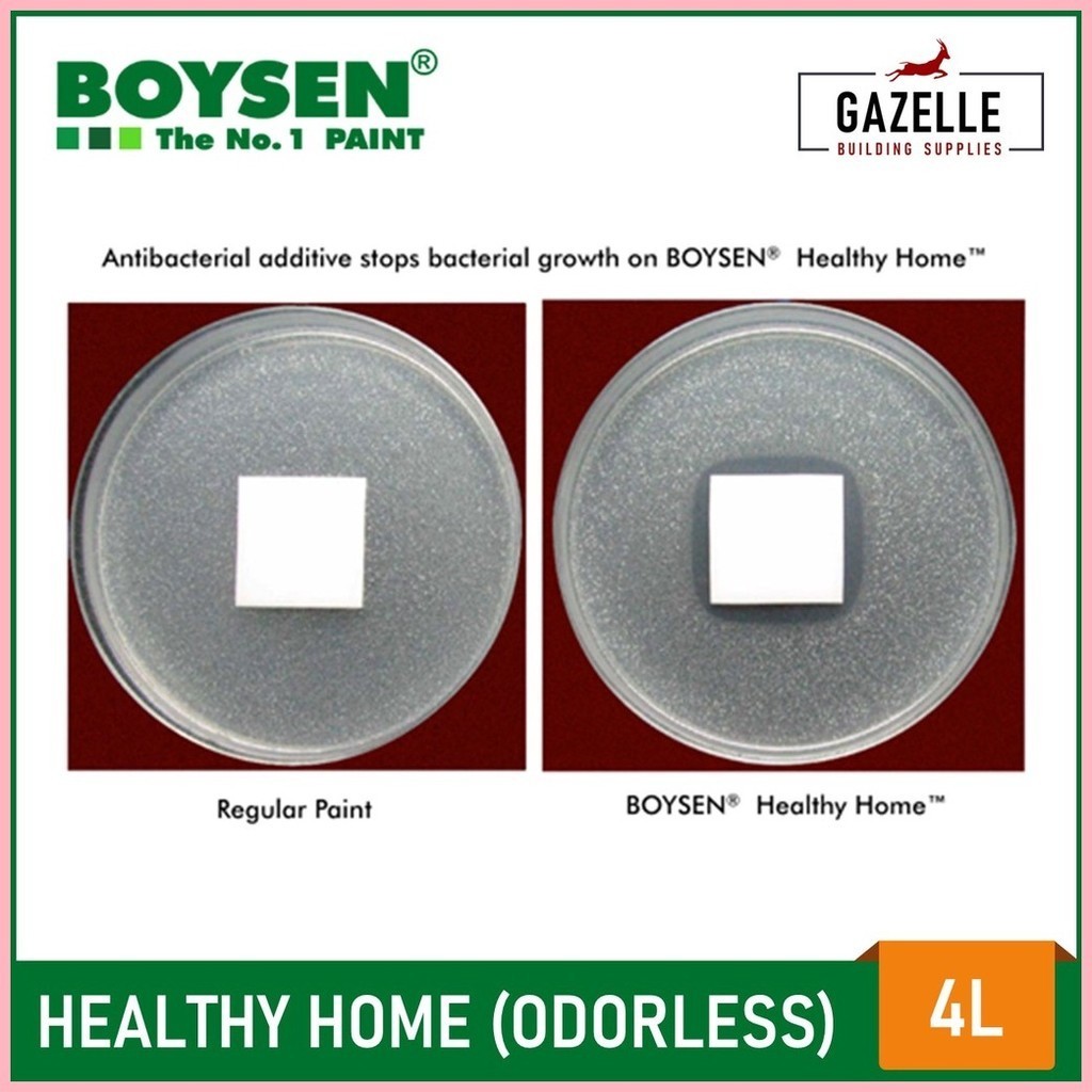 Boysen Healthy Home Odorless and AntiBacterial Paint 4L ( 10 Colors