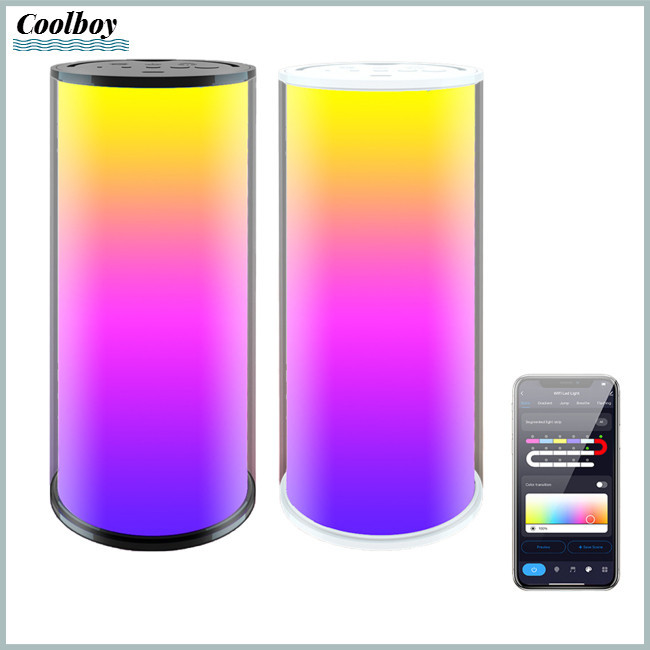 CB Smart Table Lamp RGB Color Changing WIFI APP/Voice Control Bedside ...