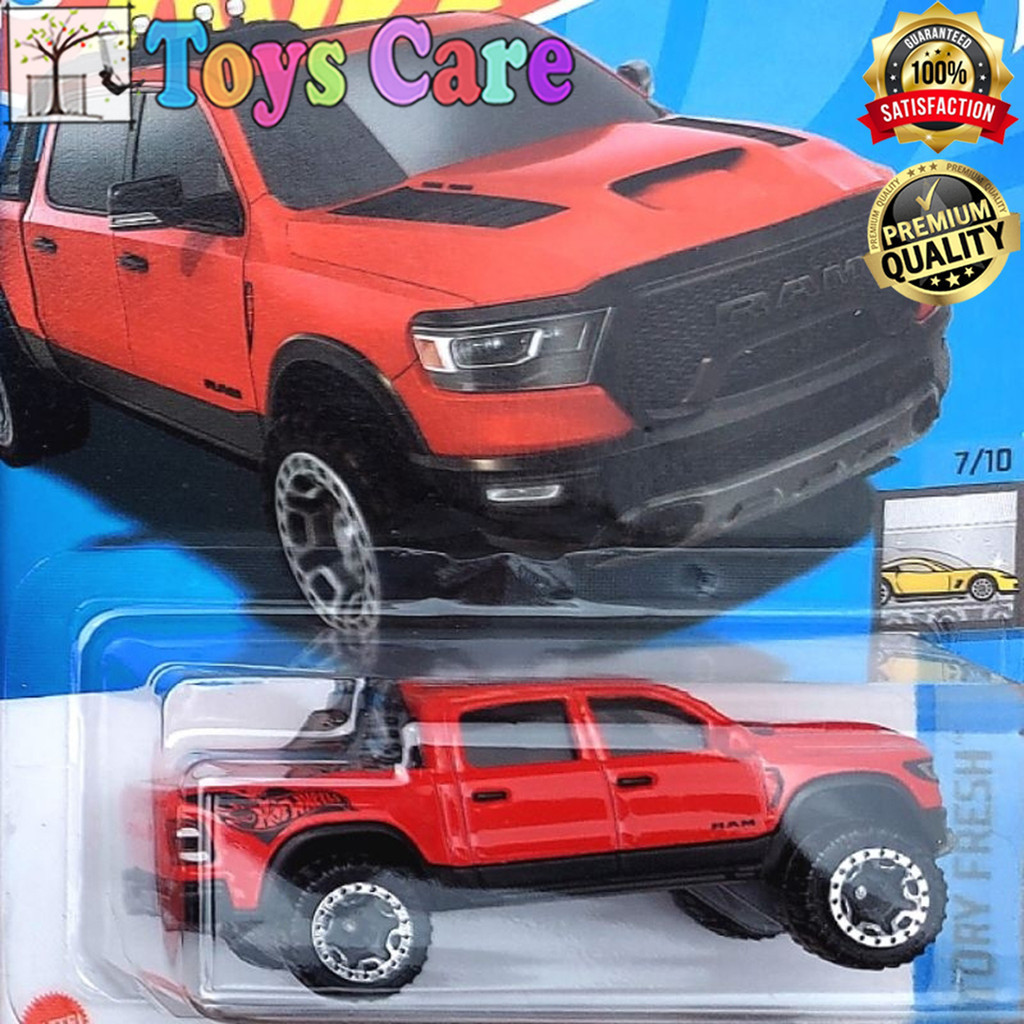 Merah Hotwheels 23 Dodge Ram 1500 Red 2024 - First Edition Chevy Pickup 