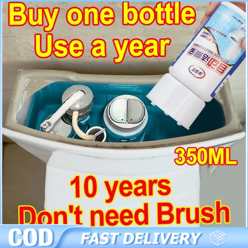 Automatic Toilet Bowl Cleaner 350ml Auto Releasing Dirt Removal 10 ...