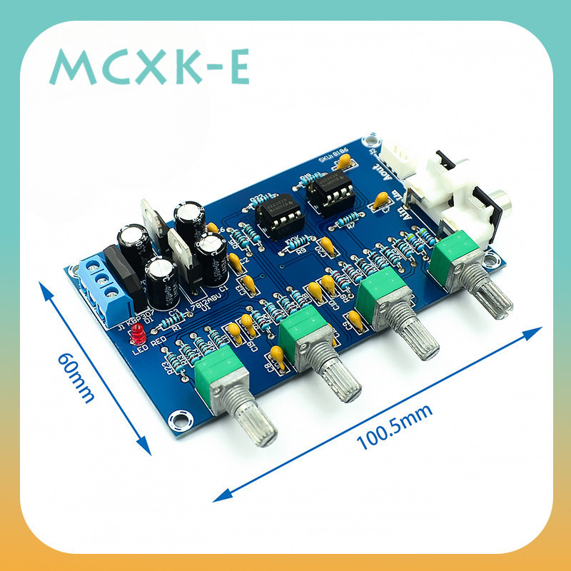 XH-M164 NE5532 Stereo Pre-amp Preamplifier Tone Board Audio 4 Channels