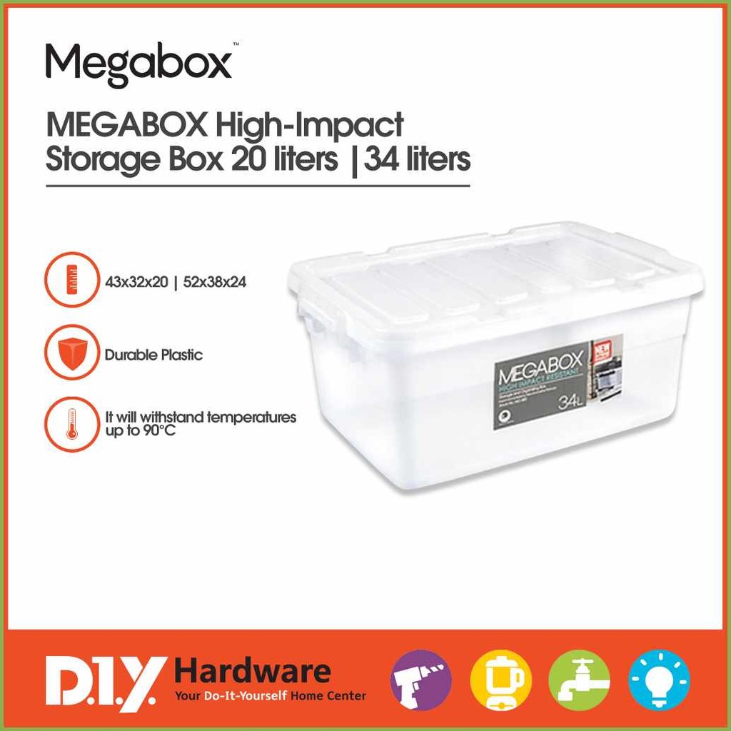 MegaBox;Lt*High-Impact=O]Storage.d^Box/V^20/C^liters/z^|/O^34/M^liters ...