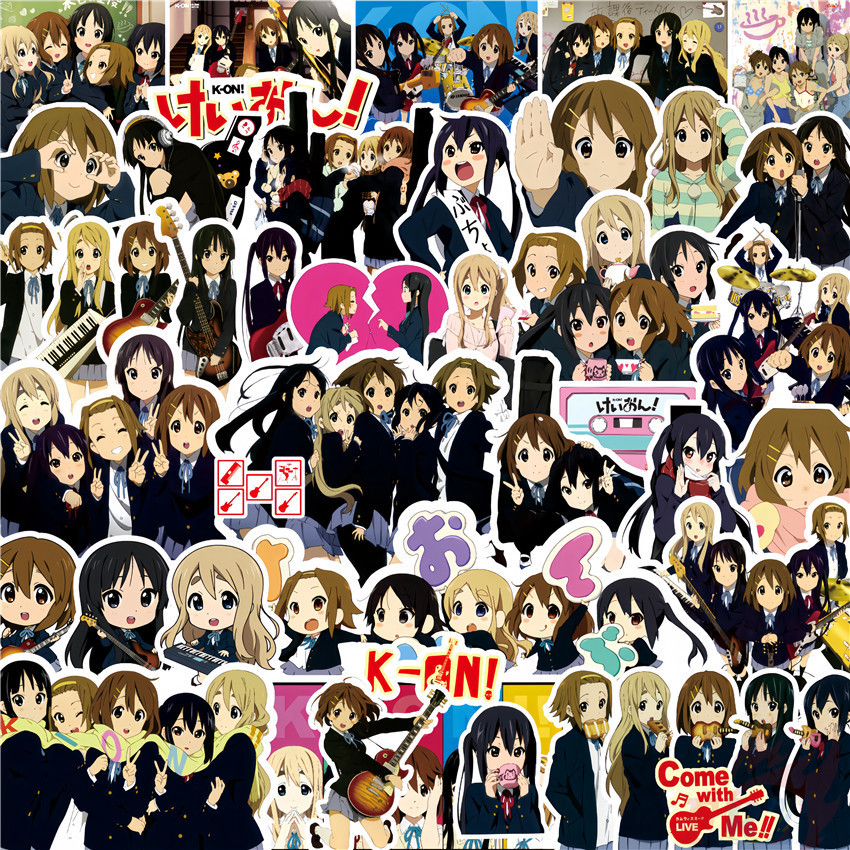 75Pcs/Set K-ON！Series 01 Stickers DIY Fashion Decals Doodle Stickers ...