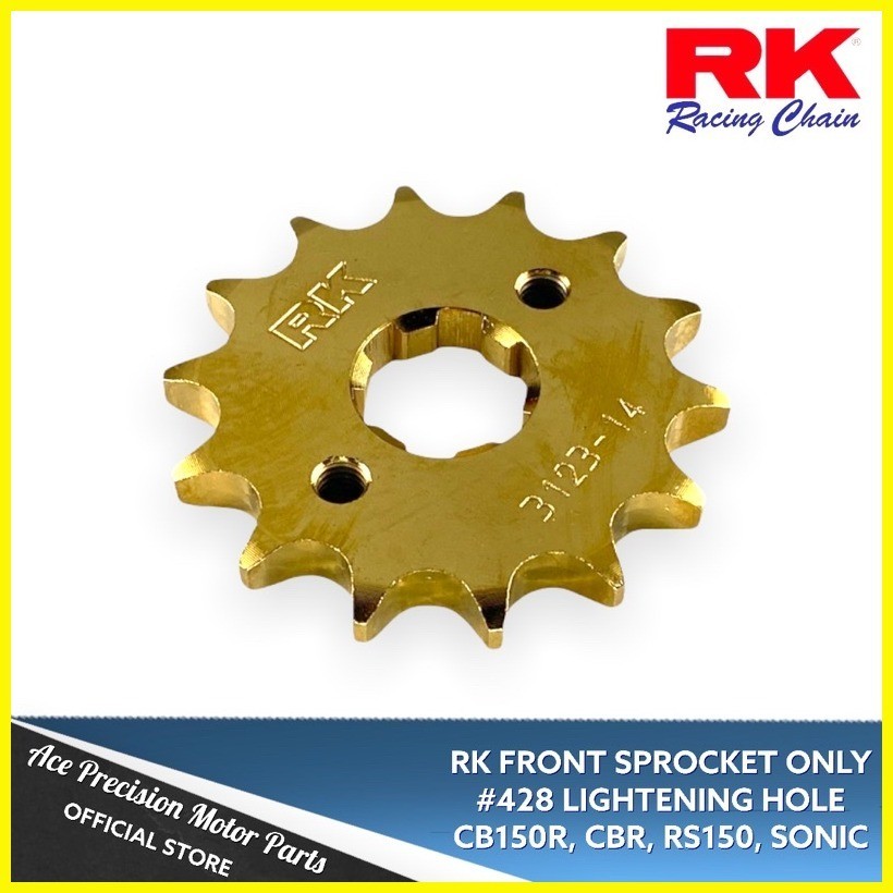 RK RACING CHAIN & SPROCKET CBR150/RS150 #428 NICKEL SERIES | Shopee ...