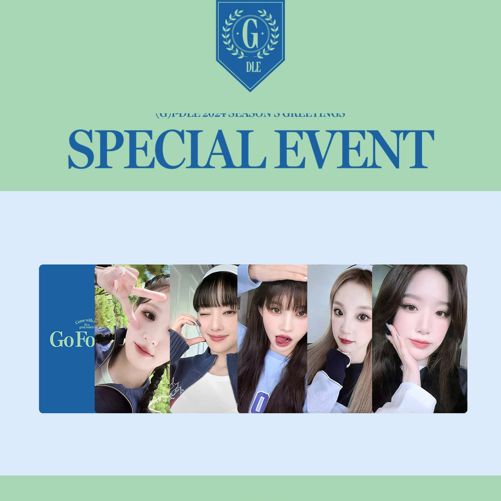 Gidle 2024 Calendar K4 Special Edition Card Sonyen Miyeon Minnie Yuqii