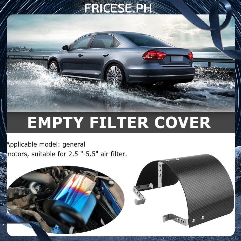 [Fricese.ph] Cold Air Intake Cone Filter Cover Carbon Fiber Look for 2.