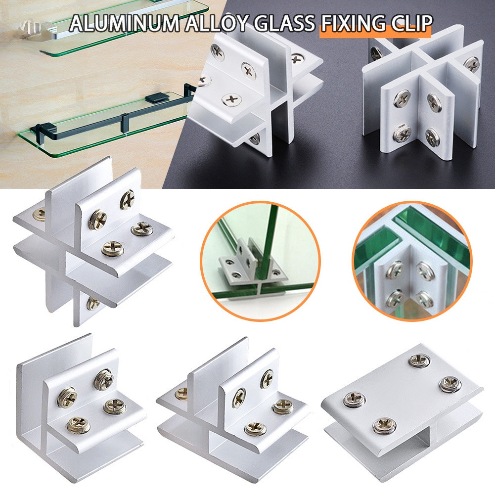 2pcs railing office aluminum alloy glass clip bracket for rust ...