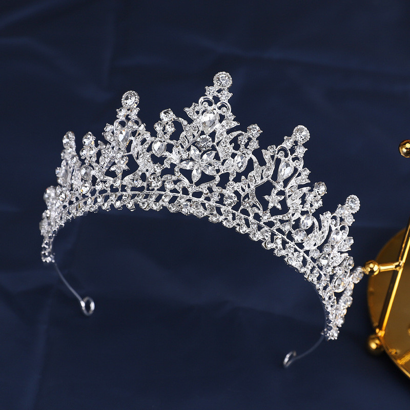 Bride Crown Luxury Princess Rhinestone Tiara Alloy Crystal Crown for ...