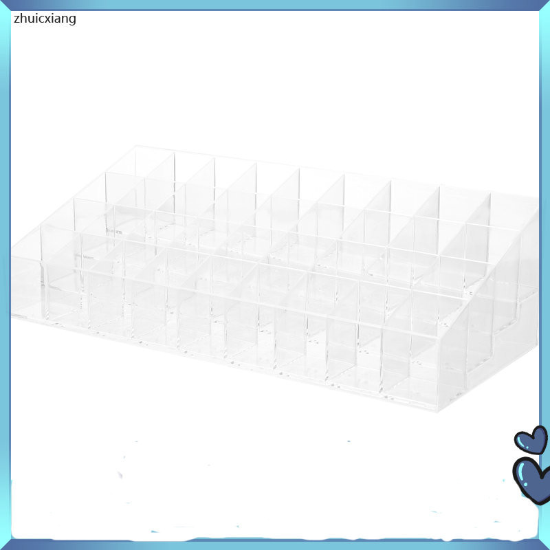 Storage Box Clear Fingernail Polish Dip Powder Organizer Lip Gloss