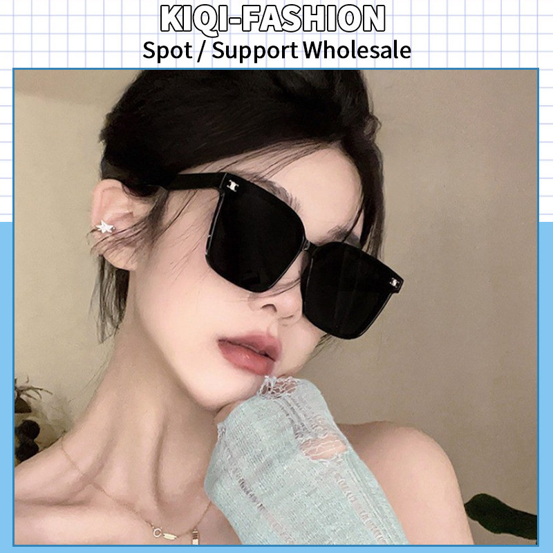 Fashion Retro Square Frame Sunglasses Oversized Frame Classic Black Sun  Shade Sunglasses for Men and Women