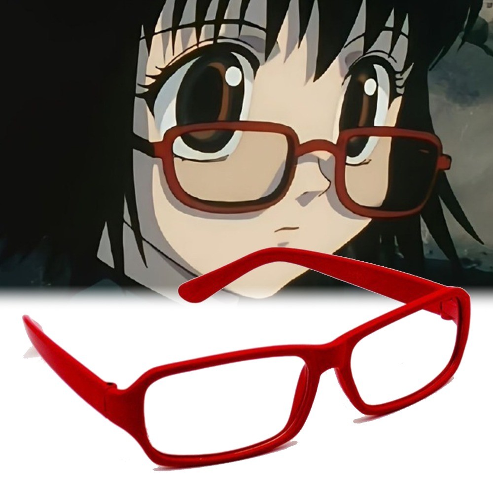 Anime HUNTER×HUNTER Glasses Shizuku Red Frames Halloween Fashion Man ...