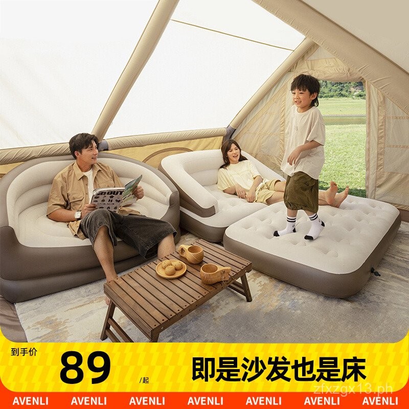 Inflatable Mattress for Floor, Single or Double, Outdoor Portable ...