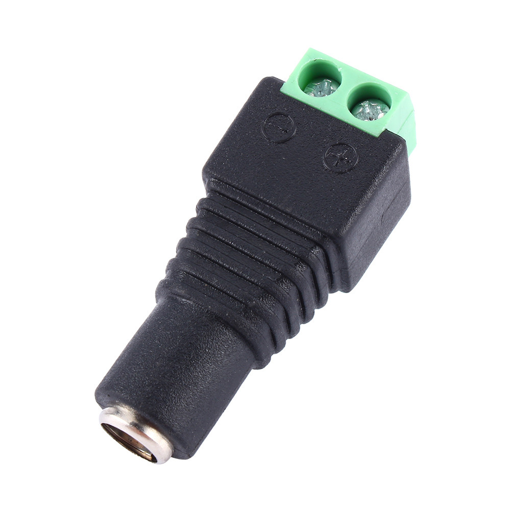 25pc CCTV Camera DC Power Female Jack Connector - 2.1x5.5mm Plug Adapter