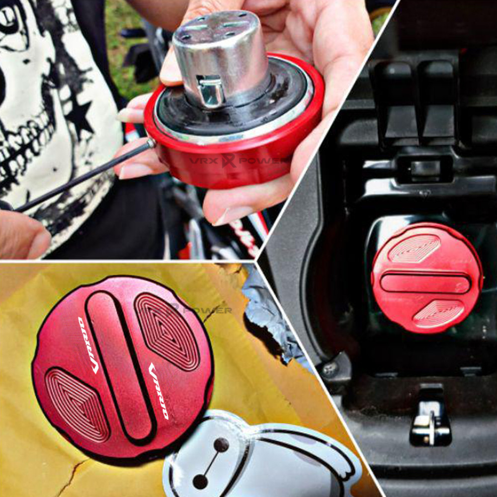 Vario Motorcycle CNC Fuel Tank Cap Cover Gas Cap Cover Fluid Trim Cover ...