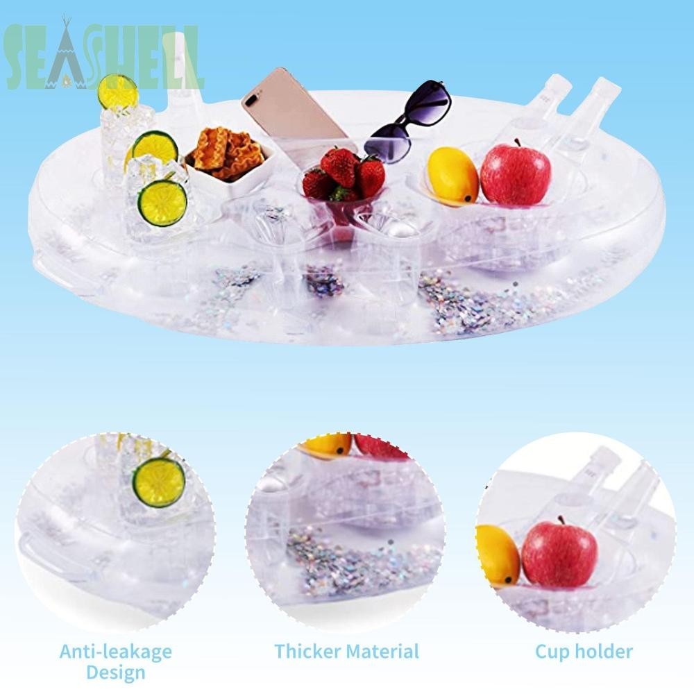 Inflatable Floating Drink Holder Beverage Holder Multifunction Floating