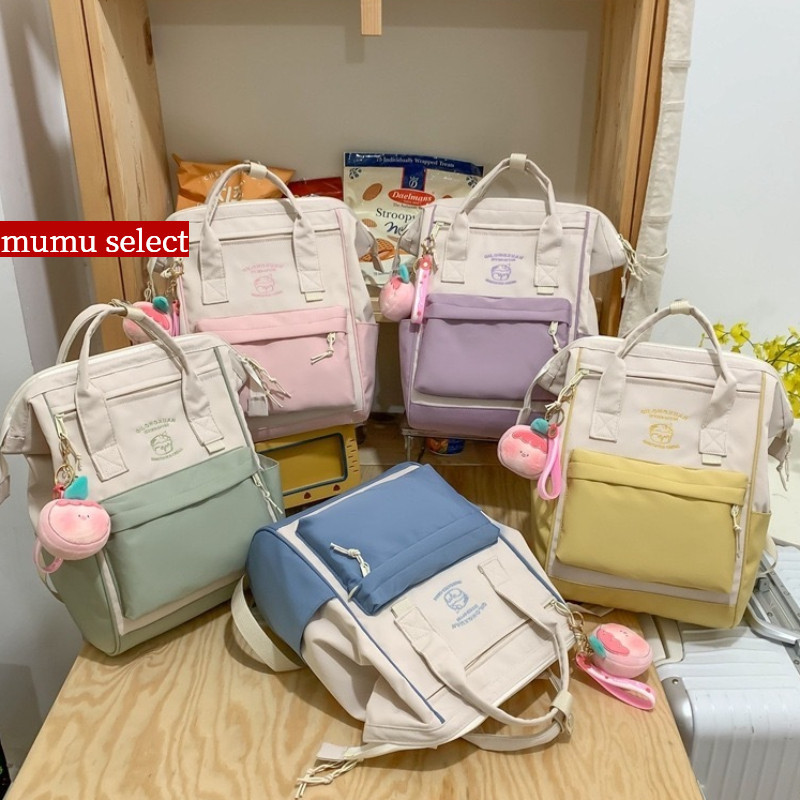 【high-end Mumu】 M620 Quality Nylon Woman Backpack Cute School Bag For 