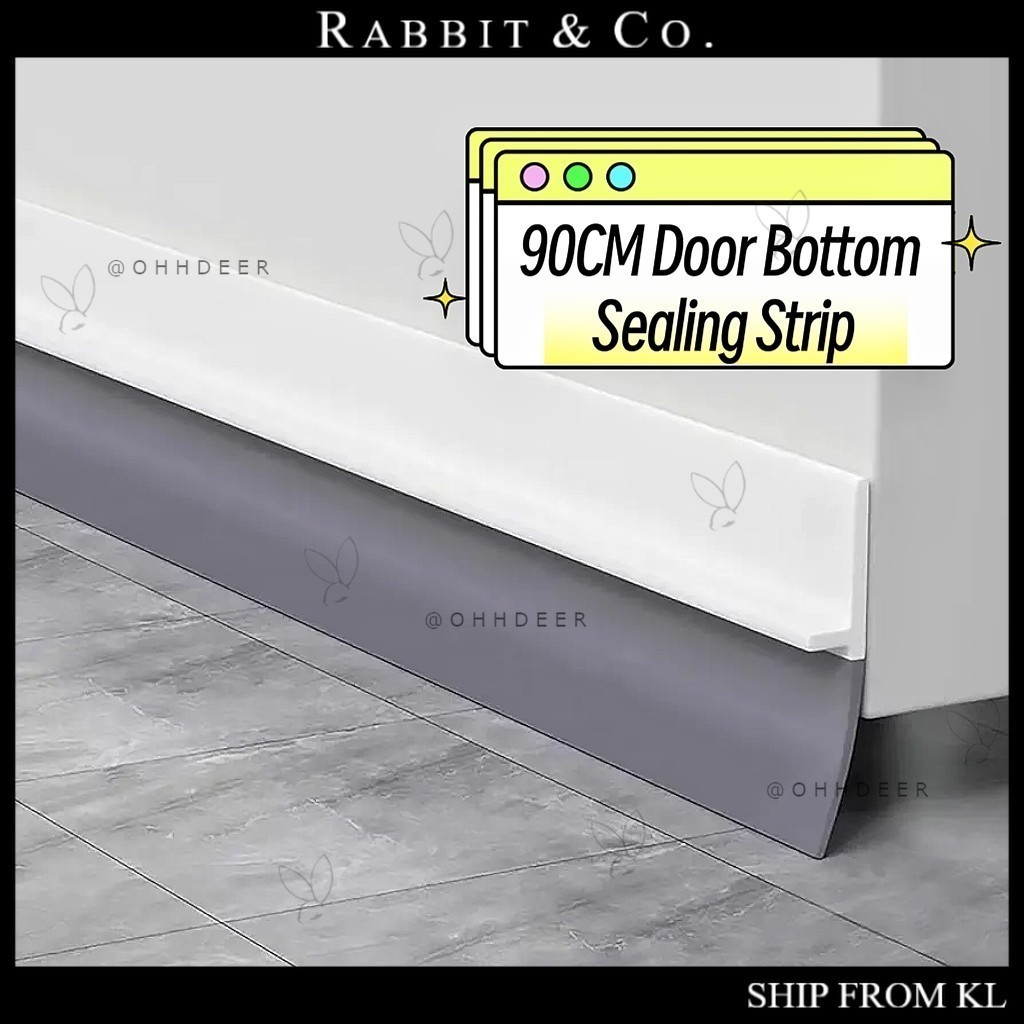 R&C 90CM Door Bottom Sealing Strip Windproof Dust Stopper Guard Rain ...