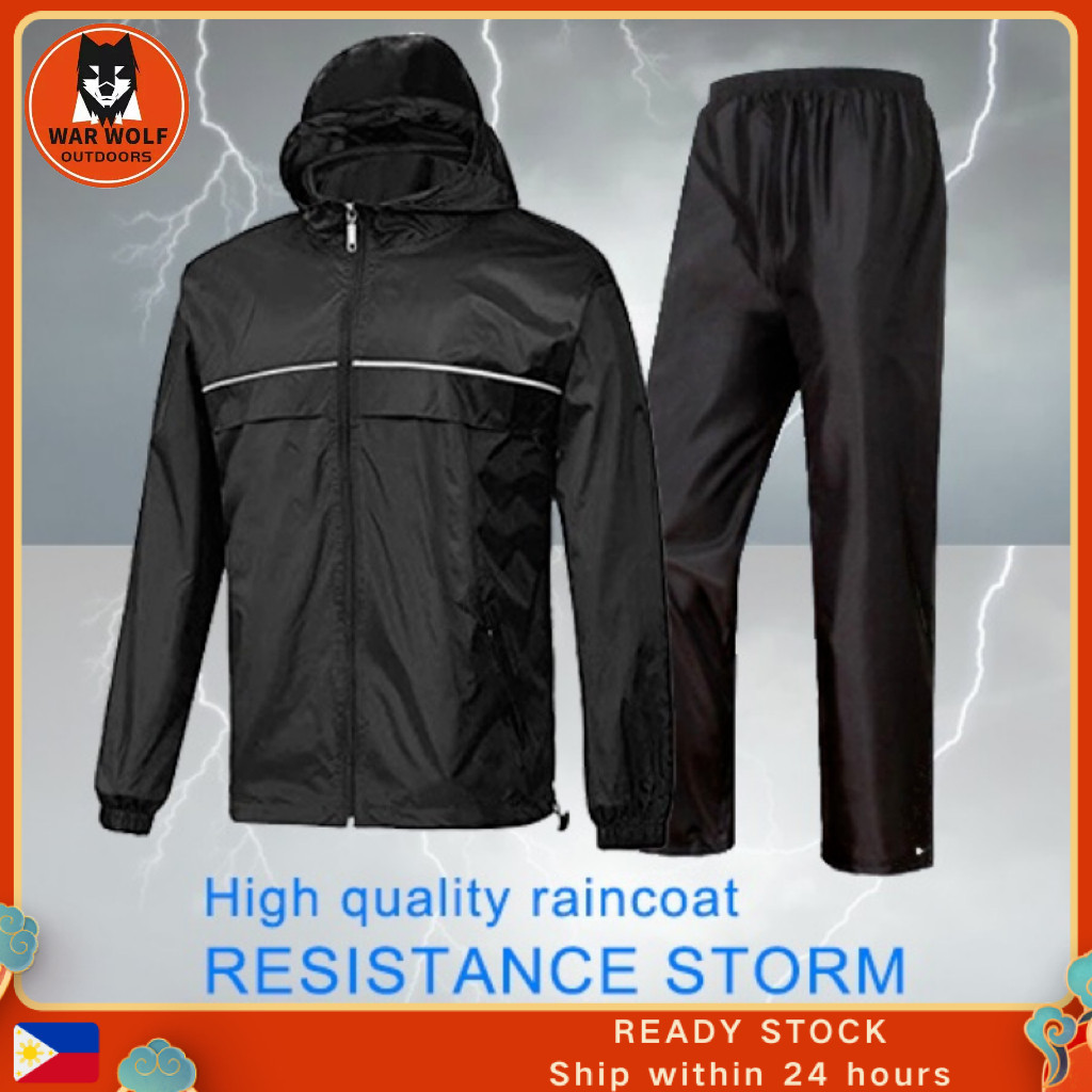 Split Raincoat Rainpants Pu Suit Rain Suits for Men Fishing Rain