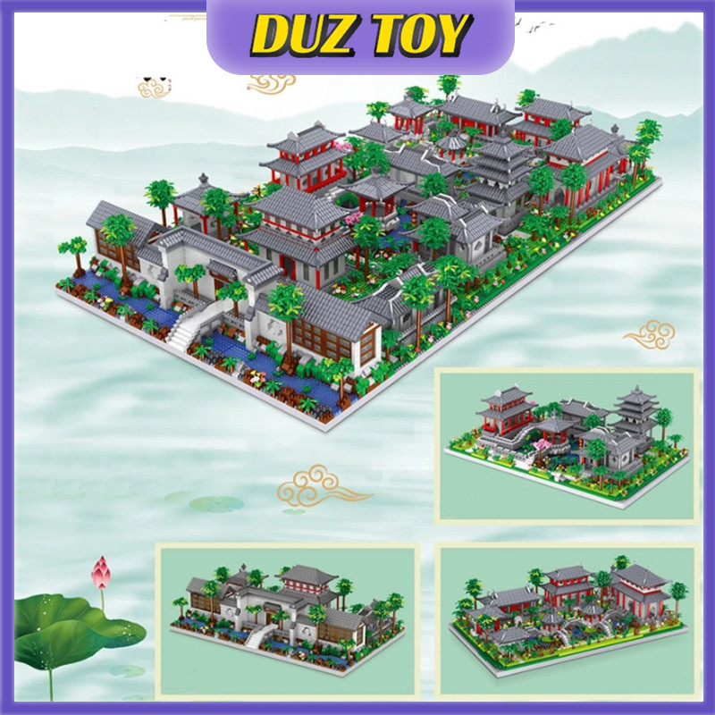【DUZ】Chinese Block Bangunam Mini Block Garden Nano Balok Chinese ...
