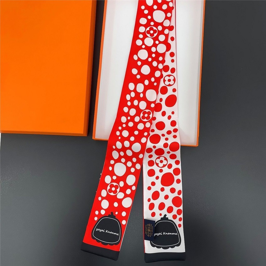 {IDEOPEAR} Japanese Artist Yayoi Kusama Polka Dot Pumpkin Silk Scarf ...