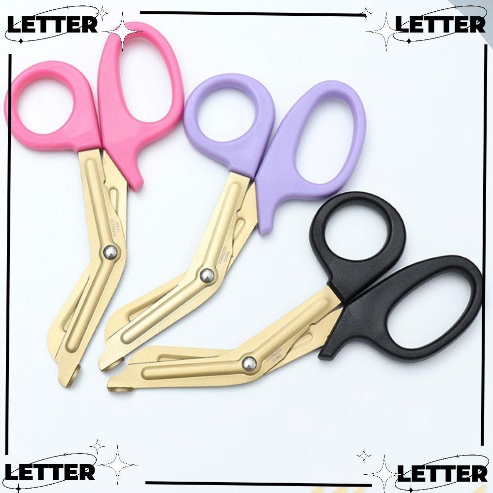 LET Trauma Shears, Titanium plating 18cm Nurse Scissors, Stainless ...