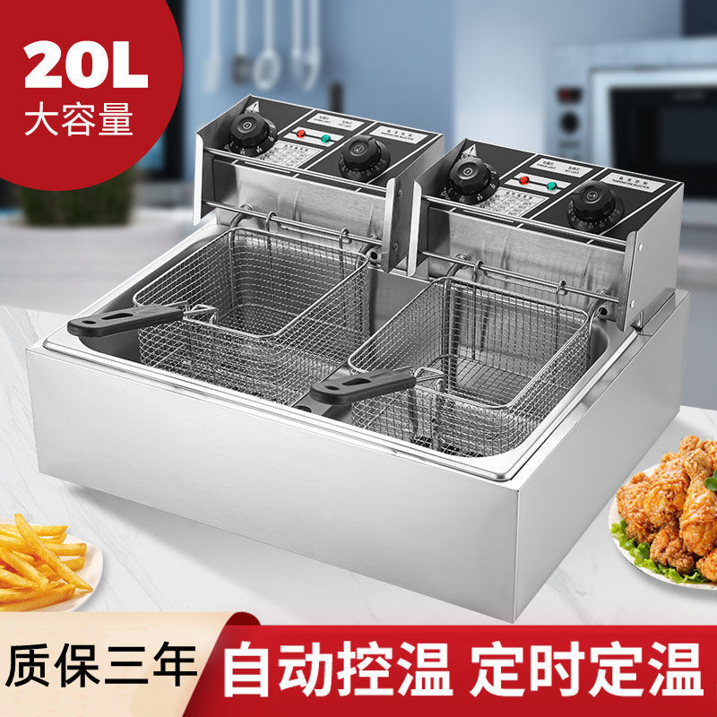 Deep Fryer for Commercial Use, Timer Single and Double Cylinder ...