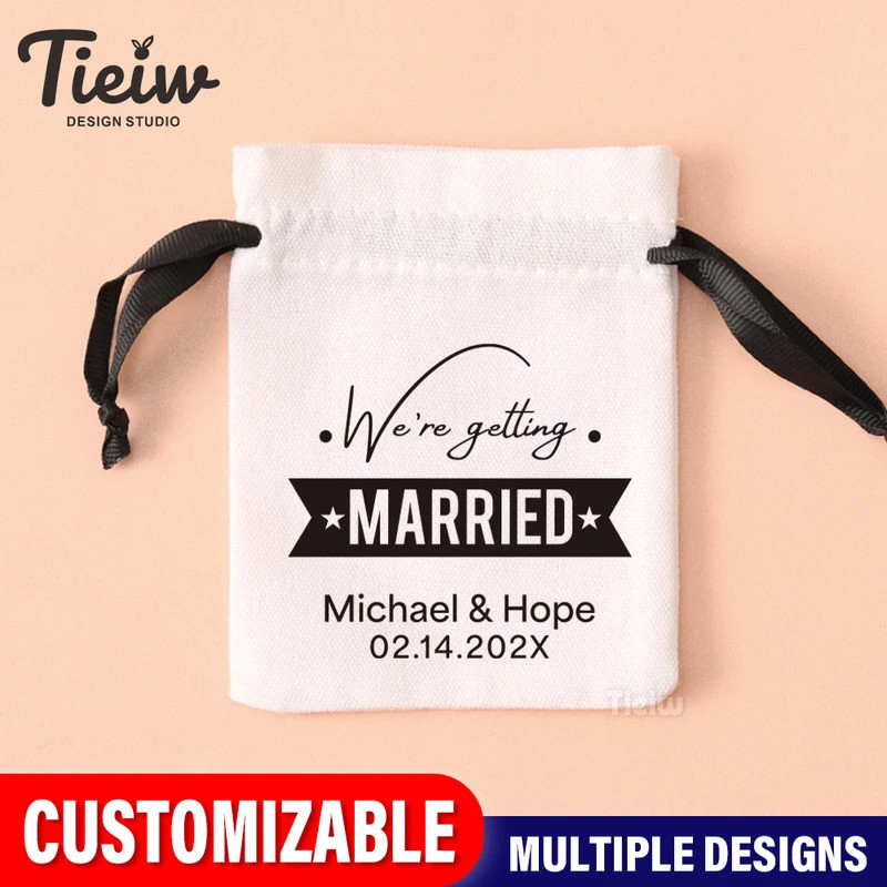 Personalized Wedding Favor Bags for Guest, Custom Bachelorette Party ...