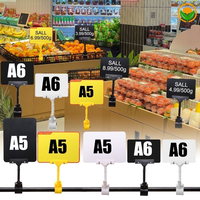 Multi Style Optional Black Clip-On Erasable Supermarket Waterproof ...