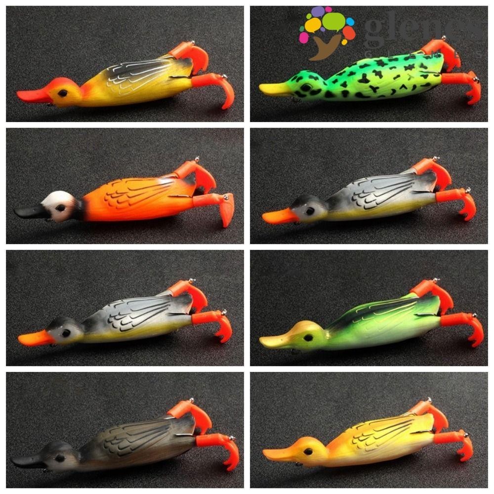 GLENES Flipper Duck Wobblers, 9cm 12g Bass Duck Double Propeller