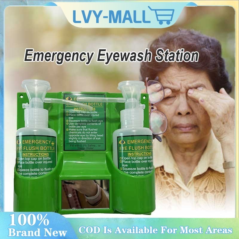 Emergency Eyewash Station Wall Mounted Eye Wash Kit Double Empty ...