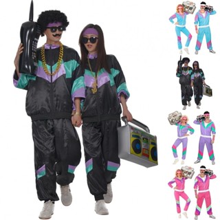 Carnival Couples Hippie Costumes Male Women Vintage Party 70s 80s