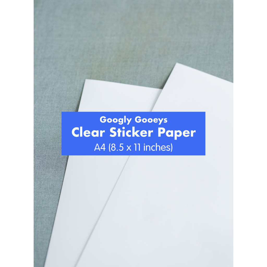 Googly Gooeys Clear Sticker Paper A4 (8.5 in x 11 in) | Shopee Philippines