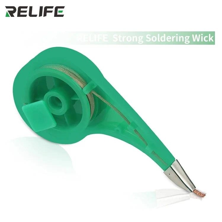 RELIFE Solder Wick No-Clean Copper Desoldering Braid Low Residue Tin ...