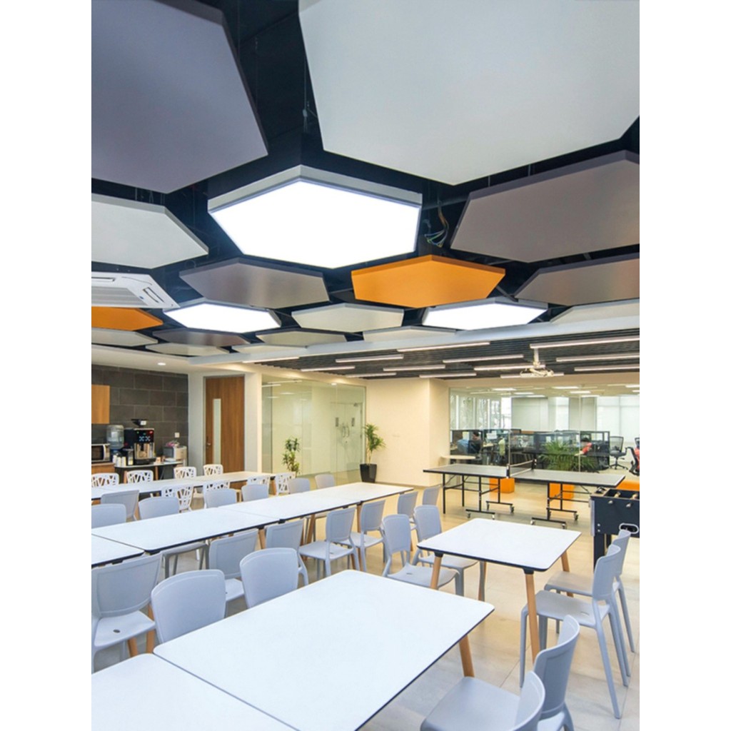 Integrated Ceiling Hexagonal Aluminum Gypsum Board High-end Mall Office ...