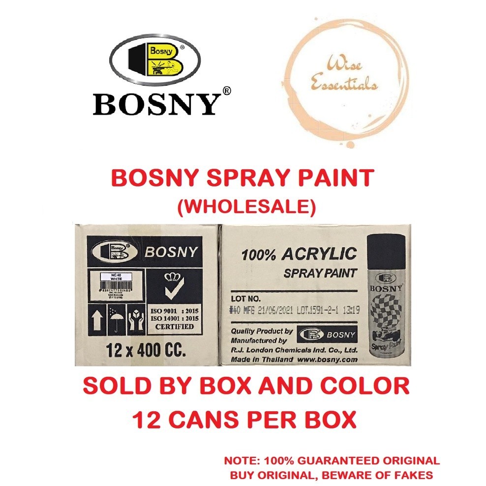 ♞BOSNY Candy Tone Yamaha, Honda Spray Paint, PRIMER WHITE Spray Paint ...