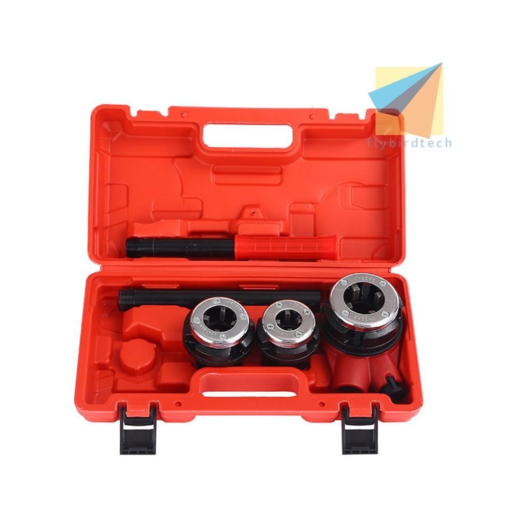 Portable Ratchet Pipes Threader Kit Manual Ratcheting Threading Tool