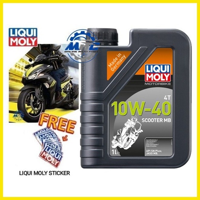 LIQUI MOLY 4T 10w-40 Scooter MB Motorbike 1 Liter Scooter oil | Shopee ...