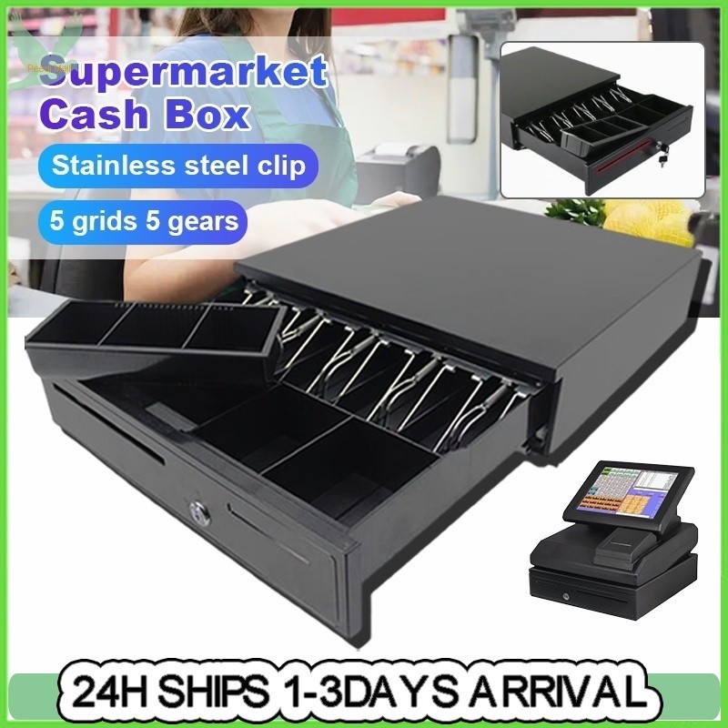 Cashier Box Drawer With Lock Cash Box 5 Grids 5 Gears Money Secret Safe ...