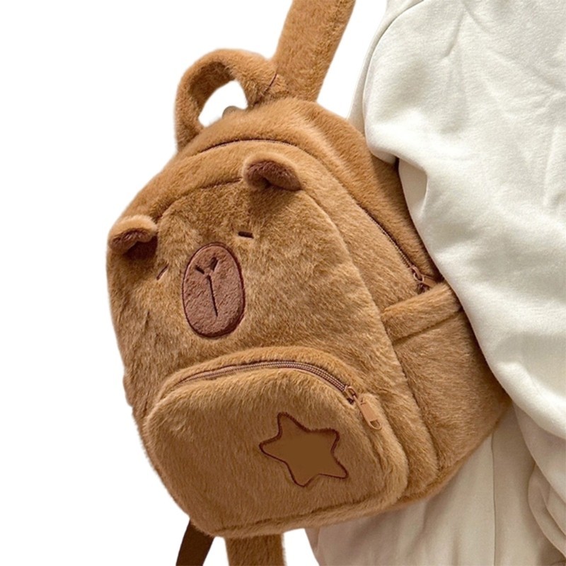 blg Cute Capybara Backpacks for Girl Mini Knapsacks Bag Child Plush ...