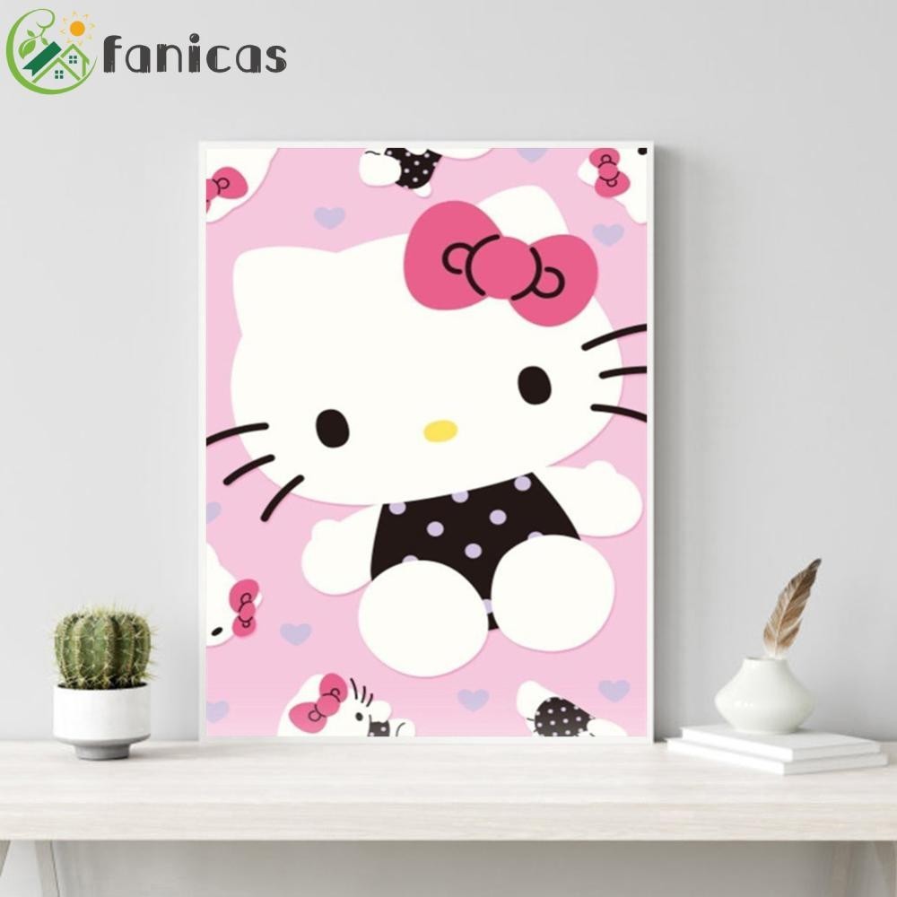 5D DIY Full Drill Diamond Painting Hello Kitty Embroidery Mosaic Craft ...