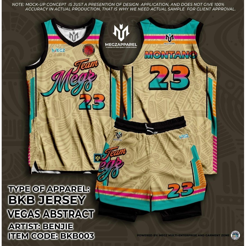 MEGZ BKB003 Customize Basketball Jersey Full Sublimation | Shopee ...