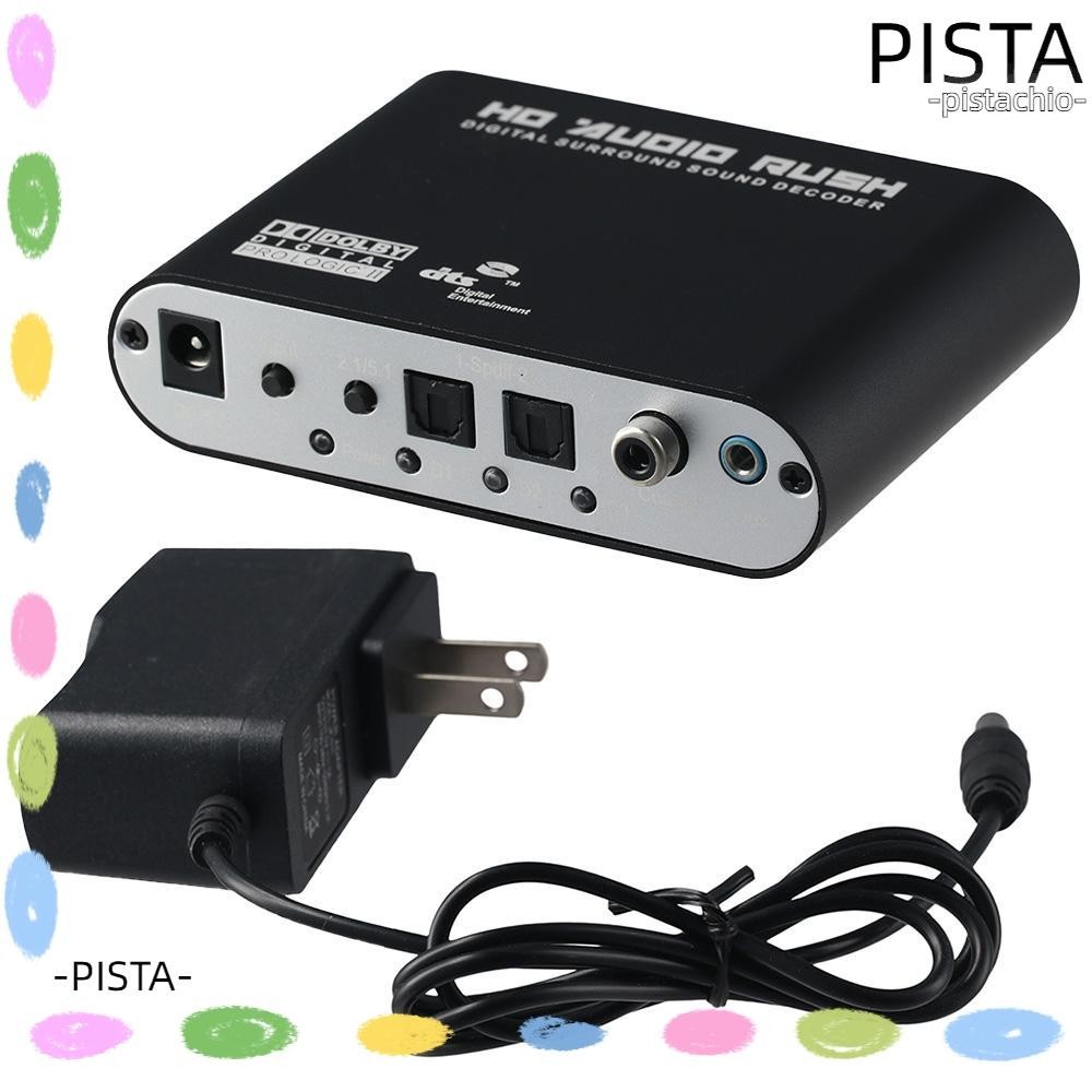 PISTA Digital Sound Decoder Converter, Multi Interfaces Metal Digital 5