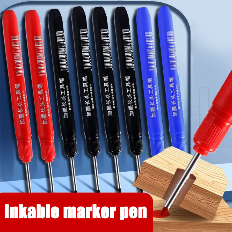 33mm Long Head Deep Hole Marker Pen Waterproof And Oily Pen Deep