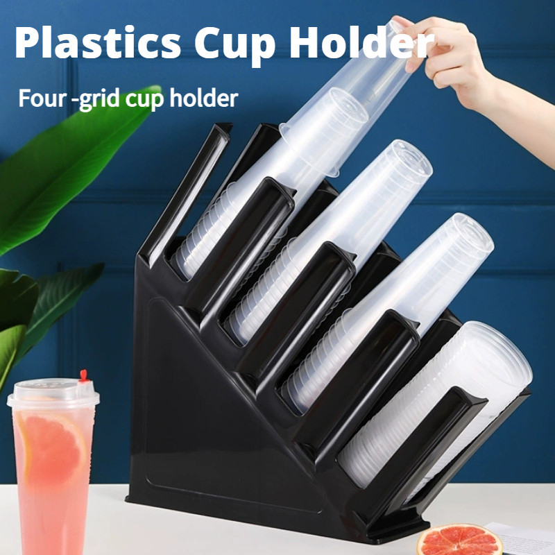 Cup Holder MilkTea Coffee Cup Organizer Disposable Paper Cup Dispenser