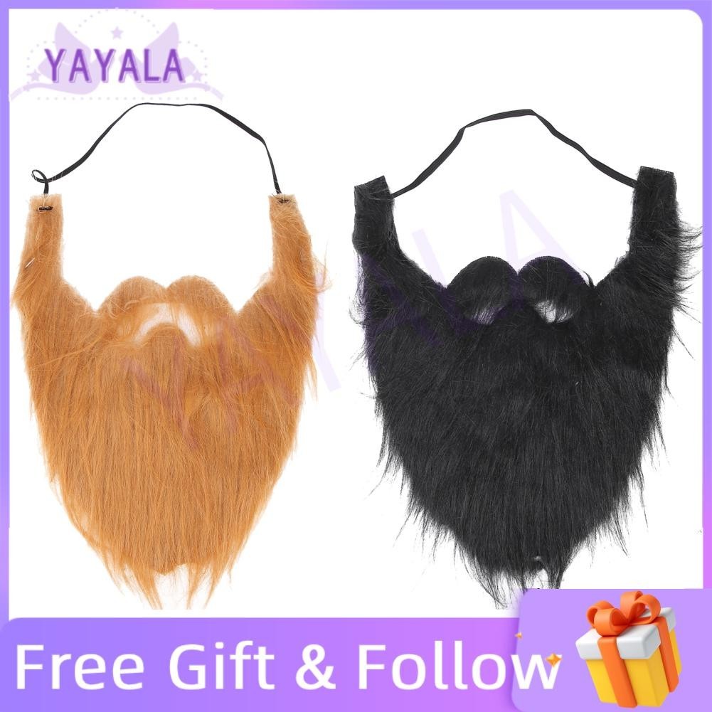 Yayala Mens Aftershave Stimulated Fake Beard Funny False Moustache