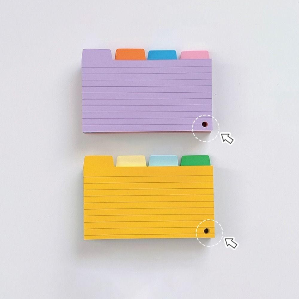 DUOJUAN 200 Sheets Index Cards, Binder Colorful Loose-Leaf Notepad,  Multifunctional DIY Horizontal Line Learning Flashcards Students | Shopee  Philippines