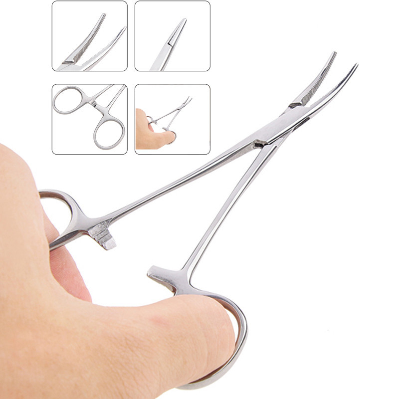 Stainless Steel Hemostatic Forceps Tool Hemostat Locking Clamps Forceps ...