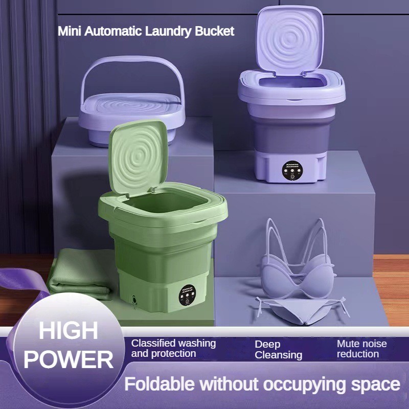 Mini Folding Washing Machine Household Silent Noise Reduction ...