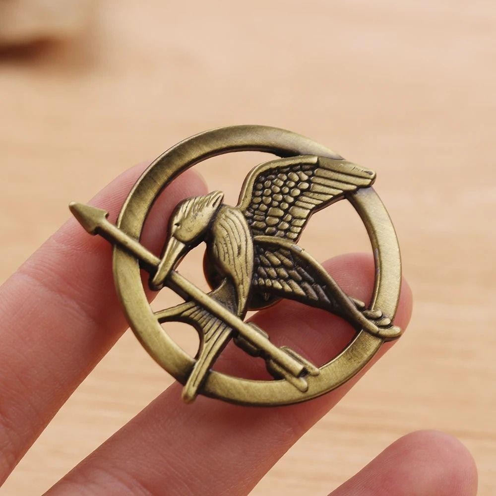 JEREMY1 Mockingjay Badge Lapel Pins, Jewellery Accessories Round ...