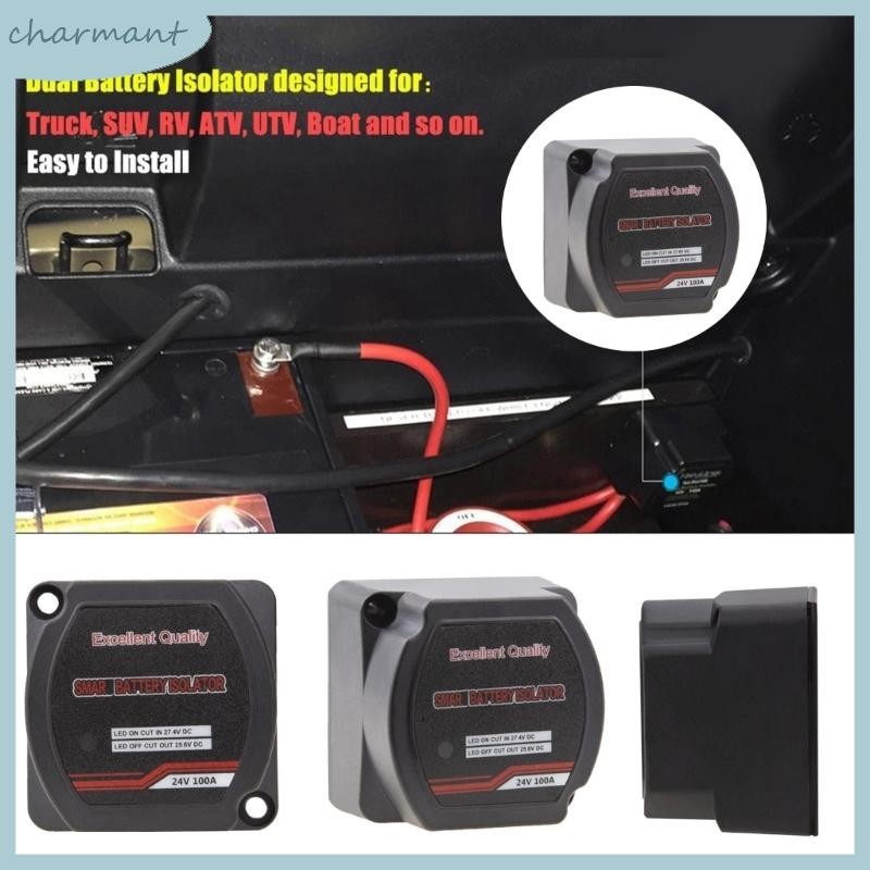 char Upgraded 24V Battery Isolator Vehicle Marine Battery Isolator